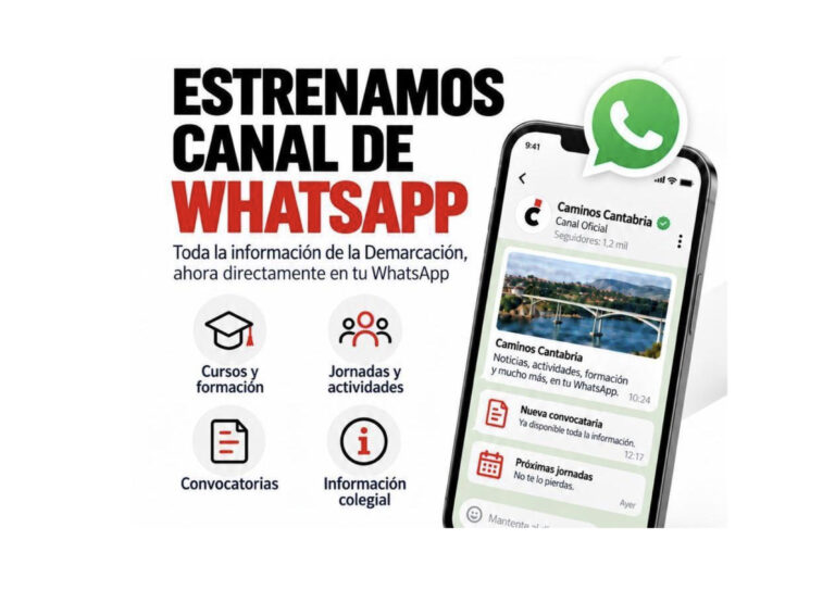 Estrenamos canal oficial de WhatsApp de Caminos Cantabria
